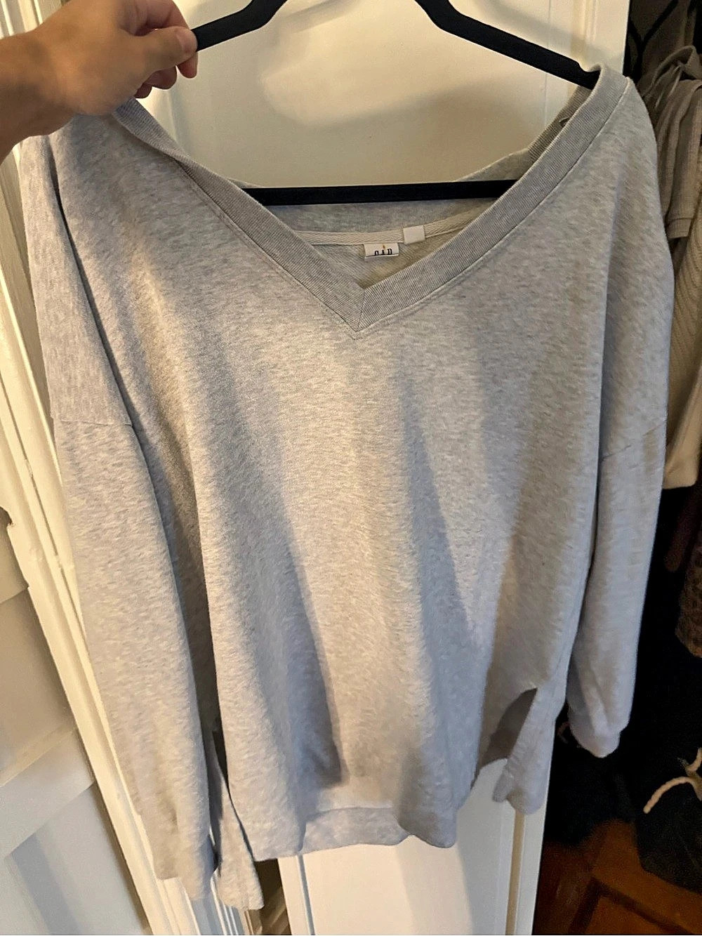 Gray sweater